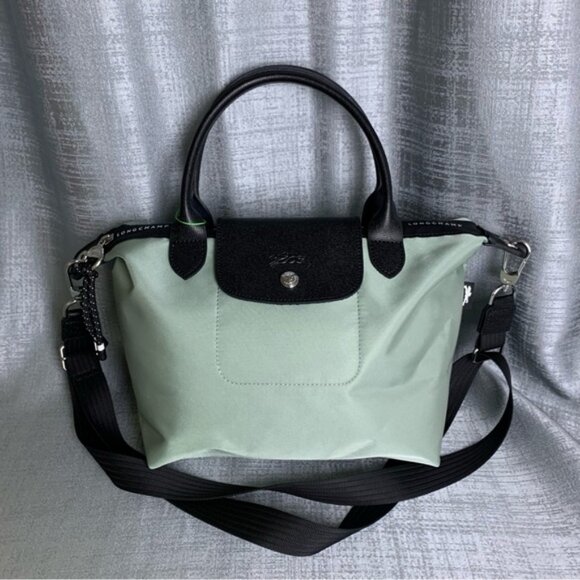 Longchamp Handbags - Longchamp Women's Green and Black Tote Bag